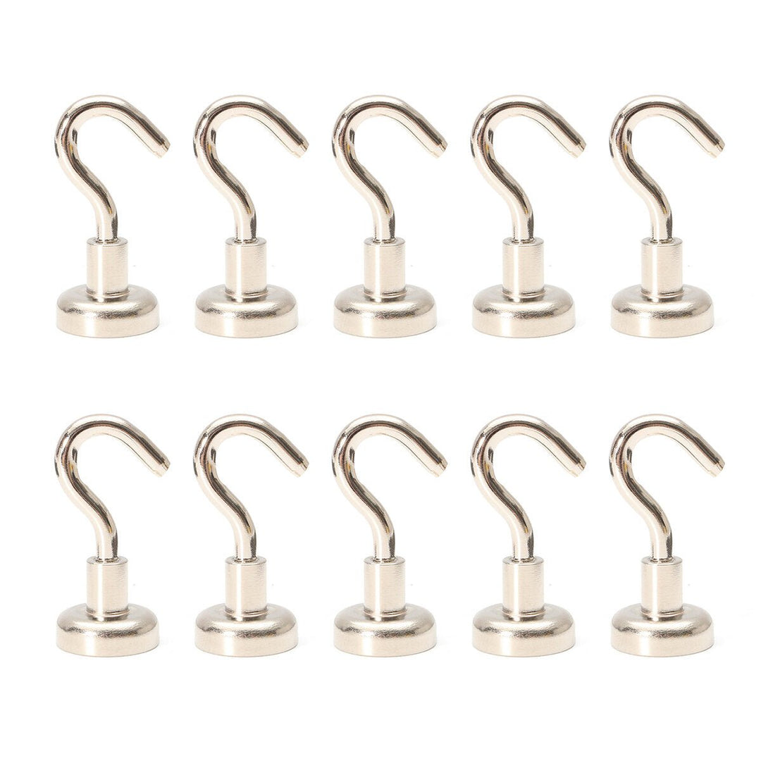 10Pcs D20/25/32 N35 Ferrite Magnetic Hooks Neodymium Hold 12kg Strong Magnet Image 1