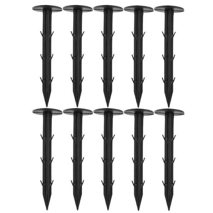 10pcs/Pack Black PP Mulch Shading Pest Control Garden Ground Nail Plastic Film Fixing Tools Image 3