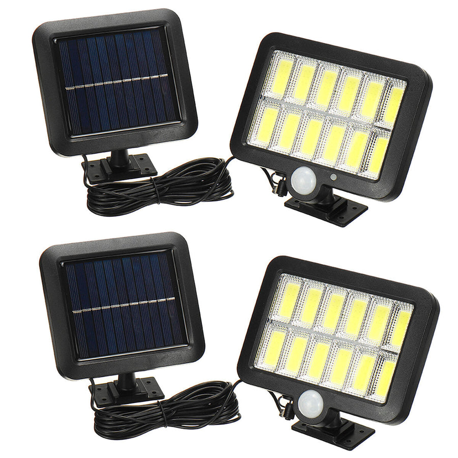 12 Grid Single/Three Mode Waterproof Split Solar Light Body Sensor Without Remote Control Image 1