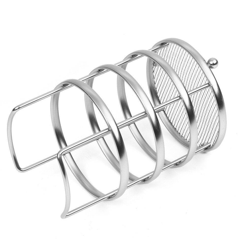 11X17cm Round Tableware and Chopstick Holder Metal Tool Storage Basket Image 2