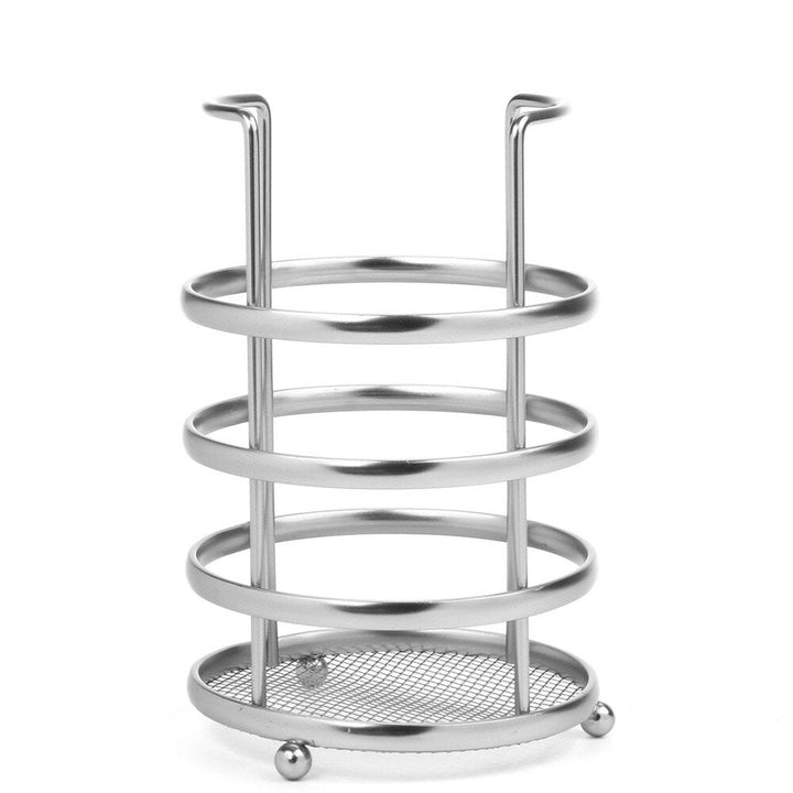 11X17cm Round Tableware and Chopstick Holder Metal Tool Storage Basket Image 3