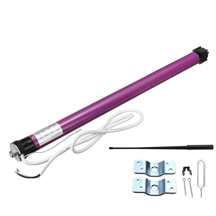 110V/240V Electric Roller Shade Motor Remote Control Blind Shade Tubular Motor Kit Image 1