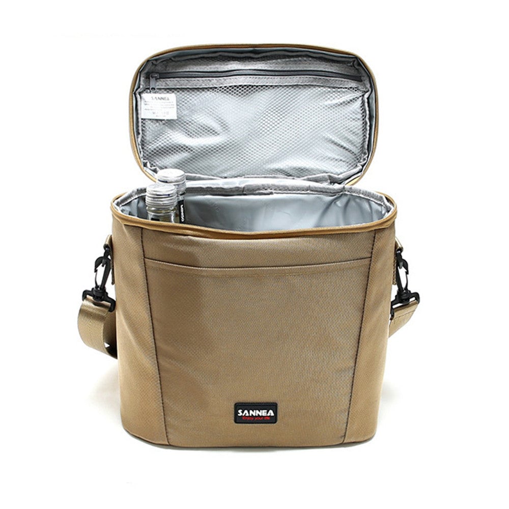 11L Picnic Bag 600D Oxford Cloth Three-Layer Thicken Shouler Handle Zipper Outdoor Camping Lunch Thermal Insulation Ice Image 1