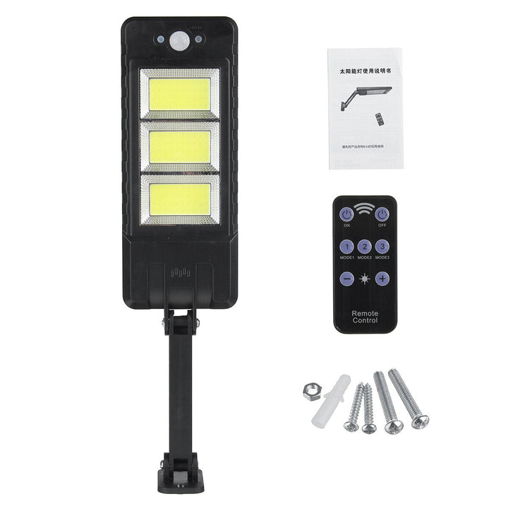 120COB/60LED Solar Flood Light 3 Modes Induction Spotlight Waterproof Camping Light with Remote Control Image 10