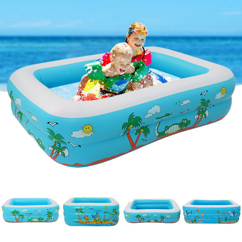 120-150CM Family Inflatable Swimming Pool 3-Ring Thicken Summer Backyard Inflate Bathtub for Kids Adults Babies Image 1