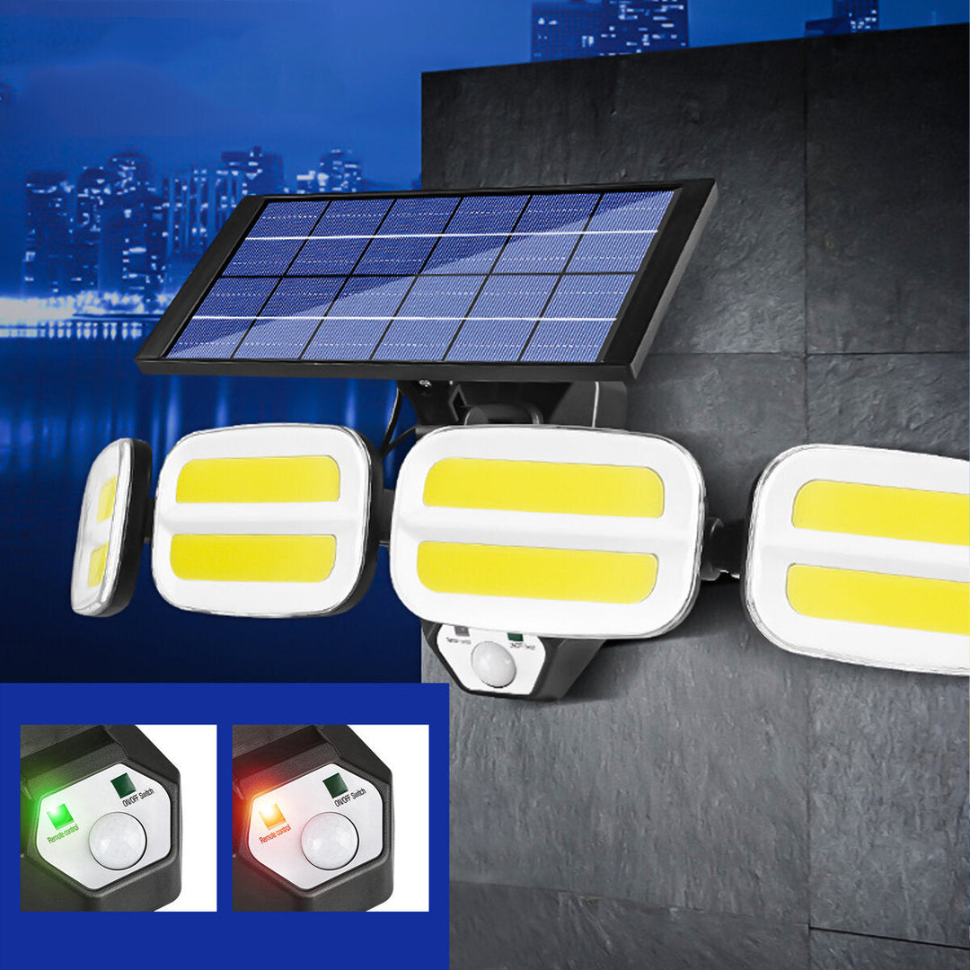 1200mAh Solar Wall Light Intelligent Human Sensor Light Super Bright Waterproof Outdoor Garden Camping Patio Lighting Image 4