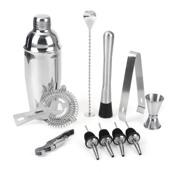 12 Pcs Bar Tool Kits 750ml Cocktail Shaker Stainless Steel Bartender Winee Mixer Hand Tools Image 3