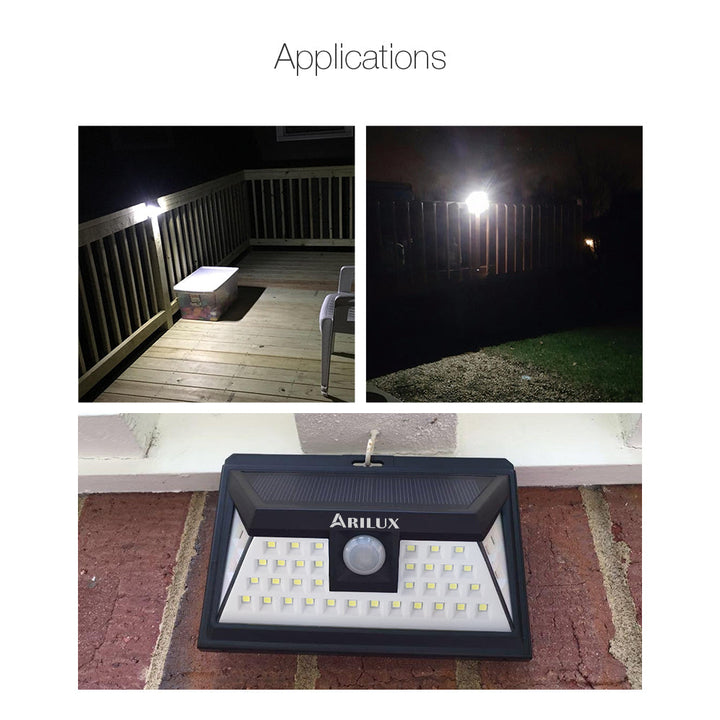 11 Solar Power 44 LED PIR Motion Sensor Light Outdoor Wide Angle Waterproof Wall Lamp Image 9