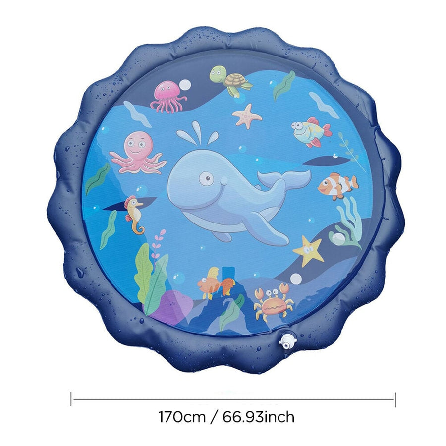 110/160/170cm Splash Water Cushion Baby Inflatable Patted Pad Playing Sprinkler Mat Outdoor Garden Swimming Pools Image 1