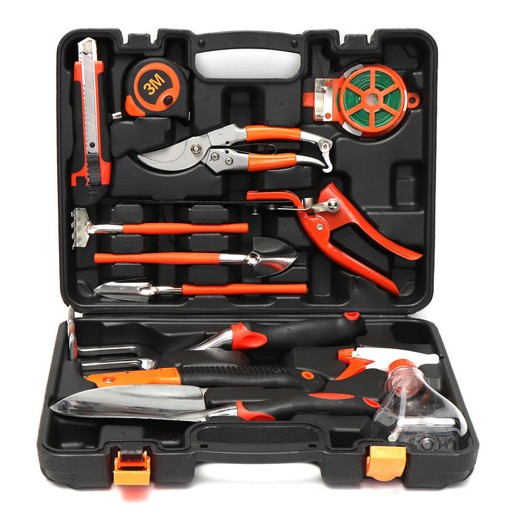 12Pcs Multifuntional Carbon Steel Household Garden Tools Set Kit Hardware Toolbox Image 1