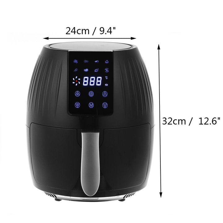 1300W Electric Hot Air Fryers Oven Oilless Cooker 5.5L Large Capacity Touch Screen 360 Cycle Heating with Non Stick Pot Image 5