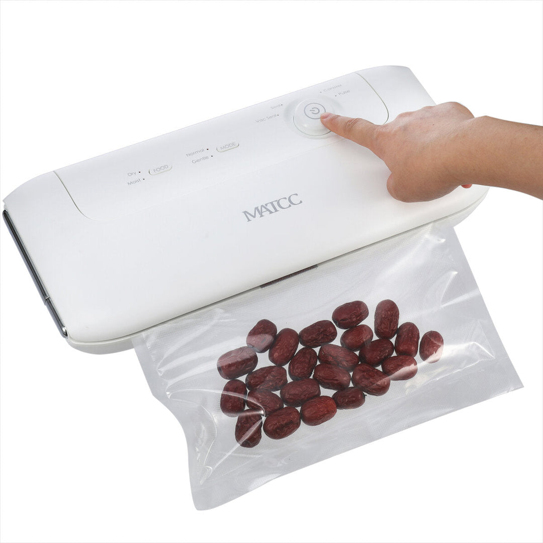 130W Multi-function Food Vacuum Sealer Automatic/Manual Vacuum Sealing Machine with Cutter and Replaceable Sealing Strip Image 2