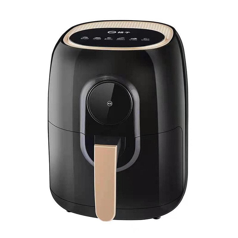 1350W 5L Air Fryer Oil Free Double Button Timing Tempering 360 Cycle Heating Intelligent Protection as Bread Maker Image 1