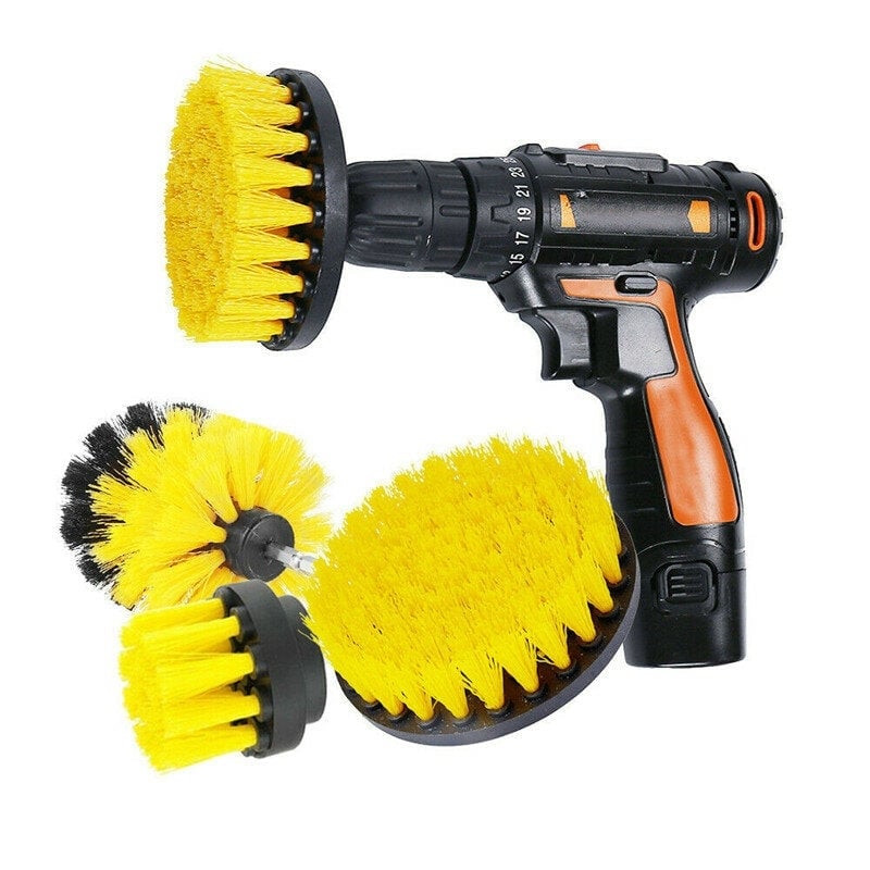 14pcs Drill Brush Tub Clean Electric Grout Power Scrubber Cleaning Tool Kit Image 2