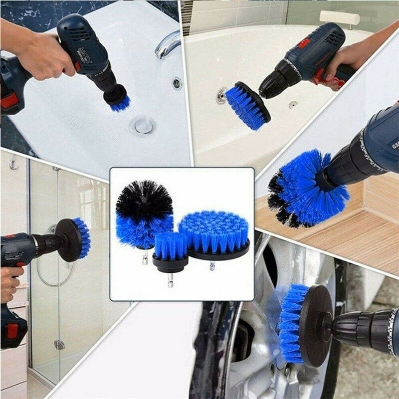 14pcs Drill Brush Tub Clean Electric Grout Power Scrubber Cleaning Tool Kit Image 9