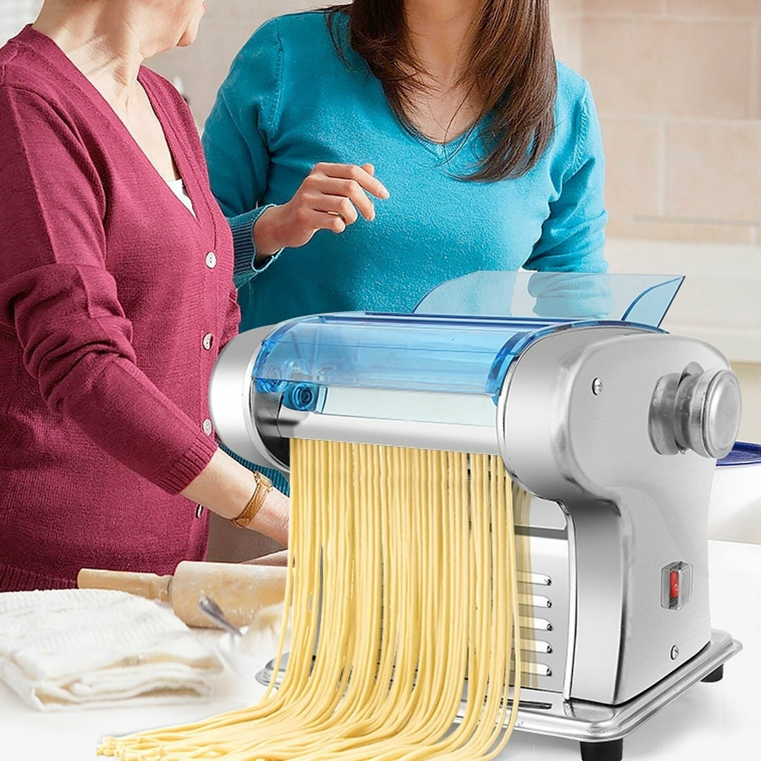 135W Electric Noodle Press Machine Pasta Maker Dough Cutter Dumplings Roller Image 9