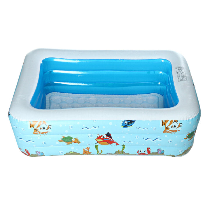 150x110x50cm Inflatable Swimming Pool Summer Outdoor Garden Family Kids Paddling Pools Image 6