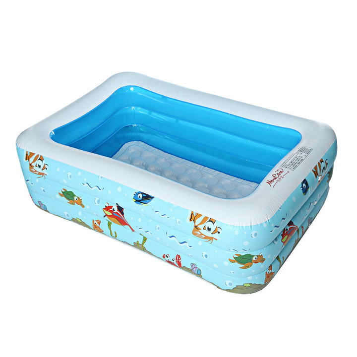 150x110x50cm Inflatable Swimming Pool Summer Outdoor Garden Family Kids Paddling Pools Image 9