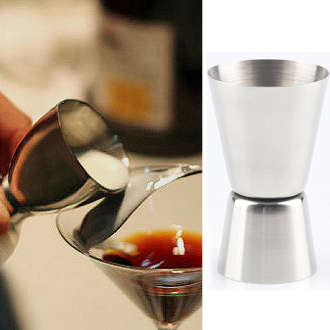 15/30ml Stainless Steel Measure Cup Drink Shot Ounce Jigger Bar Mixed Cocktail Tool Image 3