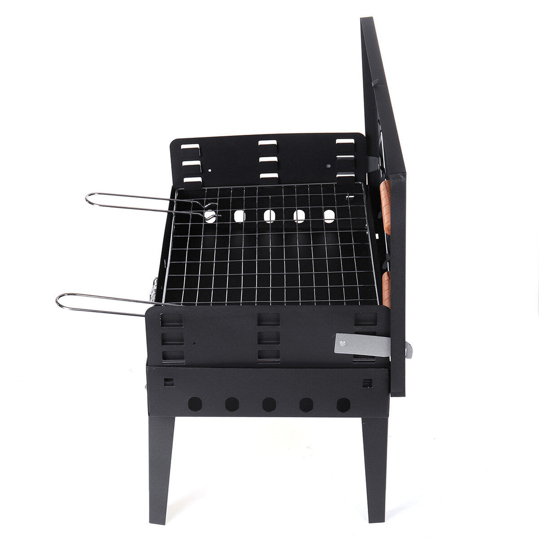 17.32x10.24x8.66inch BBQ Grill Charcoal Folding Cooking Stove Barbecue Accessories Camping Picnic Travel Image 2