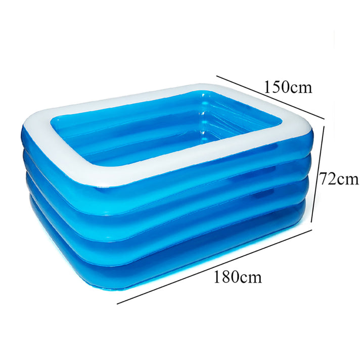 180cm150cm72cm Four-Layer Family Inflatable Swimming Pool Paddling Pool Summer Swimming Garden Outdoor For Children Image 10