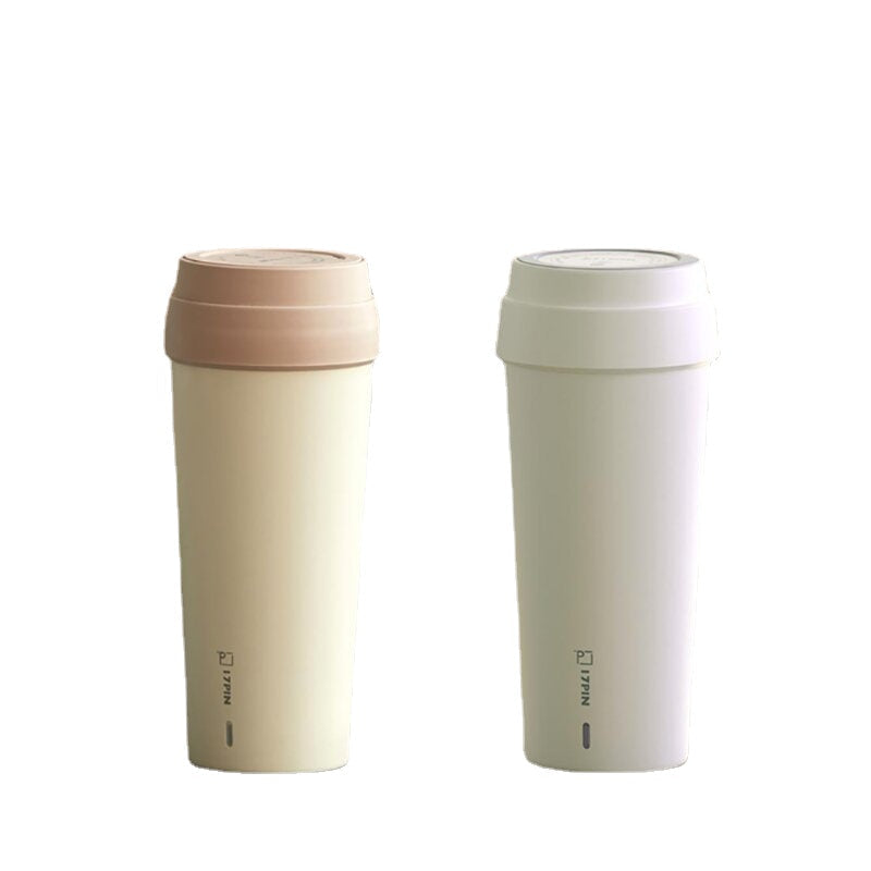 17PIN 400ML Portable Mini Boiling Water Cup Stainless Steel Insulation Cup Leak-proof Outdoor Indoor Thermal Mug Image 1