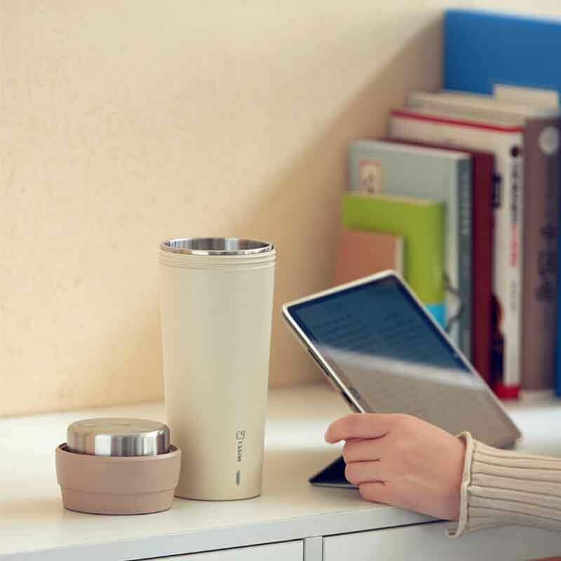 17PIN 400ML Portable Mini Boiling Water Cup Stainless Steel Insulation Cup Leak-proof Outdoor Indoor Thermal Mug Image 2