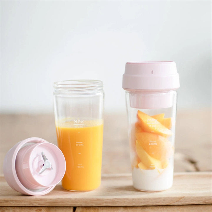 17PIN 400ML Star Fruit Juicer Bottle Portable DIY Juicing Extracter Cup Magnetic Charging Image 6