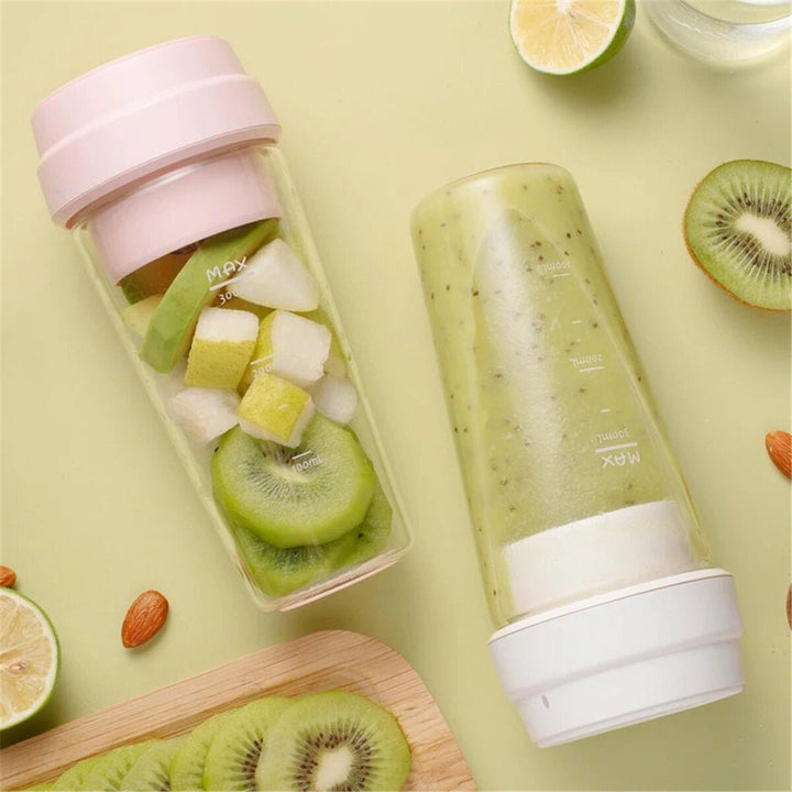 17PIN 400ML Star Fruit Juicer Bottle Portable DIY Juicing Extracter Cup Magnetic Charging Image 8