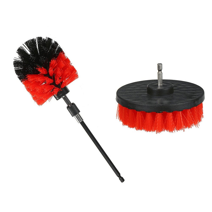 18pcs Drill Scrubber Cleaning Drill Brush Set with Extension Rod for Car Kitchen Grill Image 3