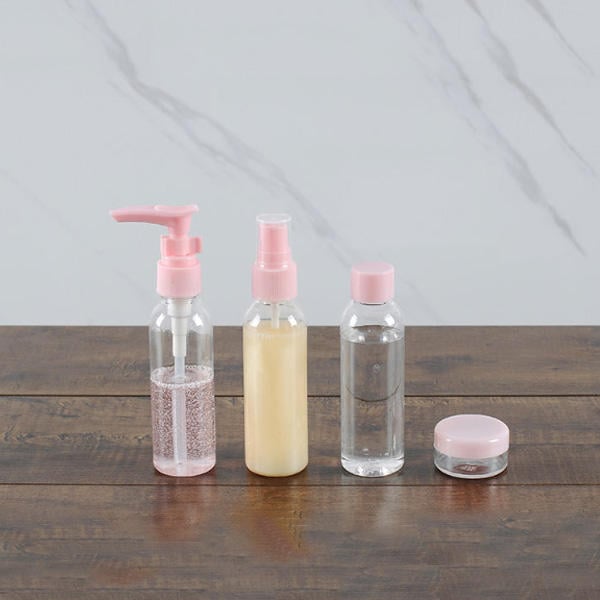 18 Pcs Portable Disinfectant Bottle Transparent Hand Sanitizer Hand Soap Refillable Bottles Cosmetics Container Image 4