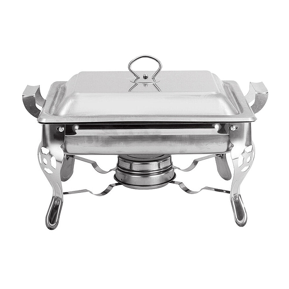 1PC 6L Stainless Steel Buffet Stove Chafing Dish Food Warmer Party Home Cater Food Warmer Buffet Stoves Image 1