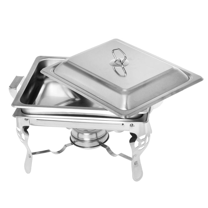 1PC 6L Stainless Steel Buffet Stove Chafing Dish Food Warmer Party Home Cater Food Warmer Buffet Stoves Image 2