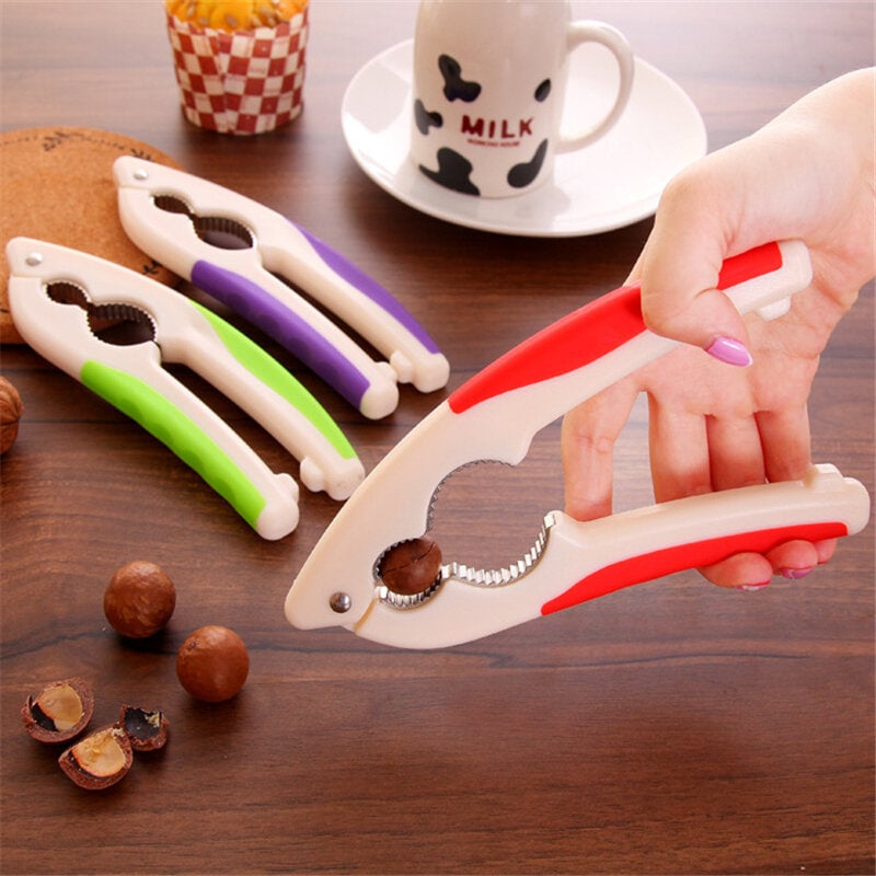 18X5.3cm Pencan Nutcracker Sheller Walnut Convenient Plier Walnut Almond Pecan Clip 3 Color Image 5