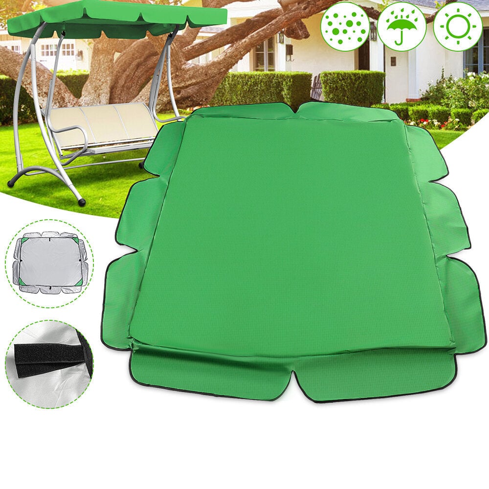 190T Polyester Swing Chair Cover Canopy Backyard Awning Waterproof Dustproof Sunshade Protector Image 8