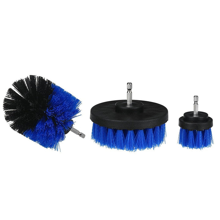 19pcs Drill Scrubber Cleaning Drill Brush Set with Sponge Extension Rod for Car Kitchen Grill Tile Toilet Bathroom Image 2