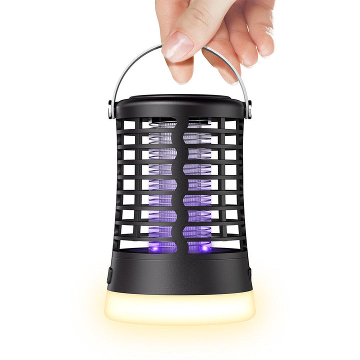 2 IN 1 Mosquito Killer Lamp Rechargeable 3 Modes LED Camping Light UV Insect Trap Light No Noise and Radiation Image 1