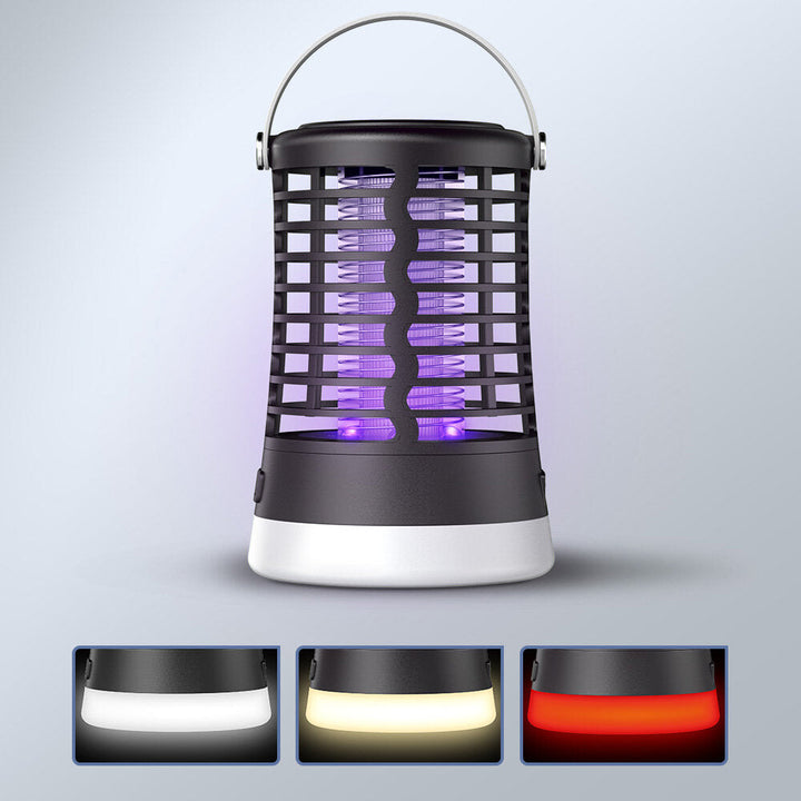 2 IN 1 Mosquito Killer Lamp Rechargeable 3 Modes LED Camping Light UV Insect Trap Light No Noise and Radiation Image 8