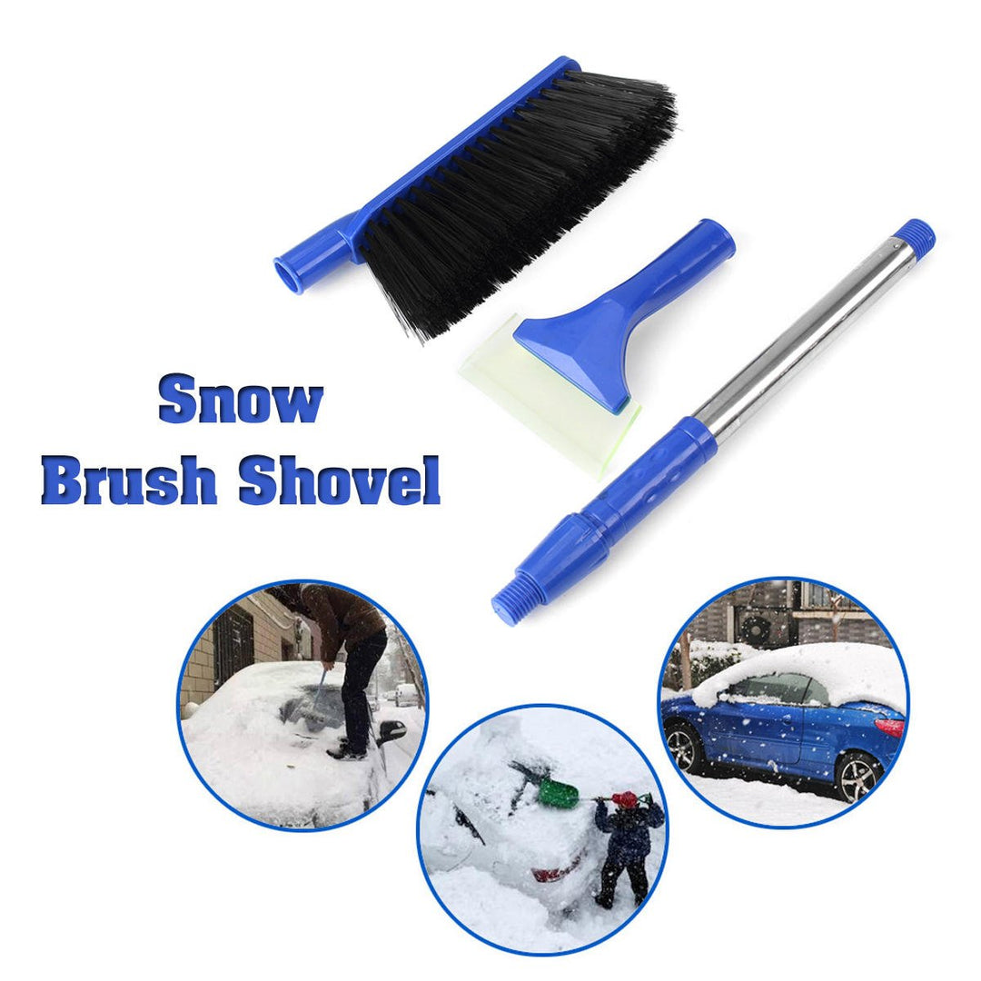 2 in 1 Retractable Snow Brush with Ice Scraper Snow Removaling Shovel Tools Image 9