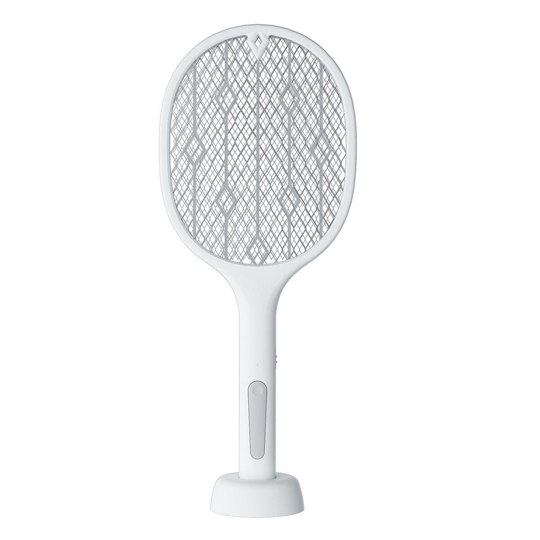 2-In-1 3000V Electric Mosquito Swatter Dual Mode Built-in Battery USB Rechargeable Outdoor Home Mosquito Killer Image 5