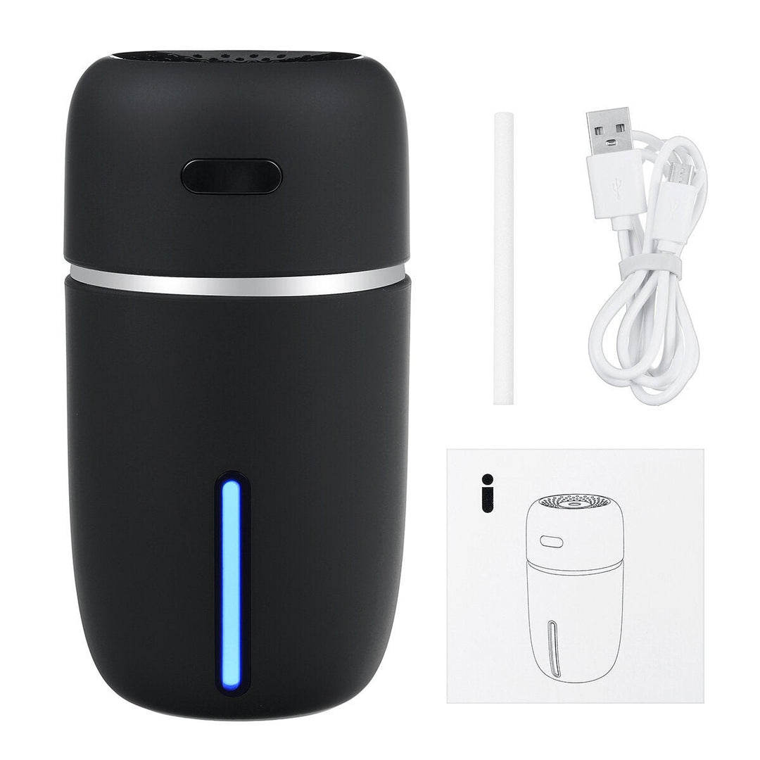 200ml Electric Air Humidifier Diffuser Mist Purifier LED Light USB Charging Power Bank for Portable RV Travel Image 1