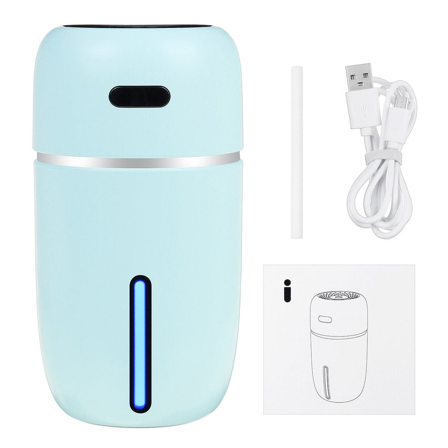 200ml Electric Air Humidifier Diffuser Mist Purifier LED Light USB Charging Power Bank for Portable RV Travel Image 1