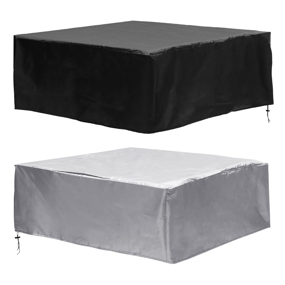 200x200x80cm 210D Polyester Anti-Dust Sofa Barbecue Stove Furniture Waterproof Cover Black/Silver Image 1