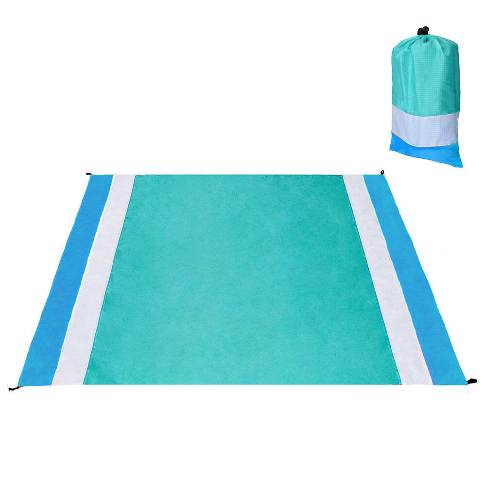 200x210cm Beach Mat Sand Free Blanket Waterproof Picnic Pad Oversize Sunshade Canopy Outdoor Camping Travel Image 12