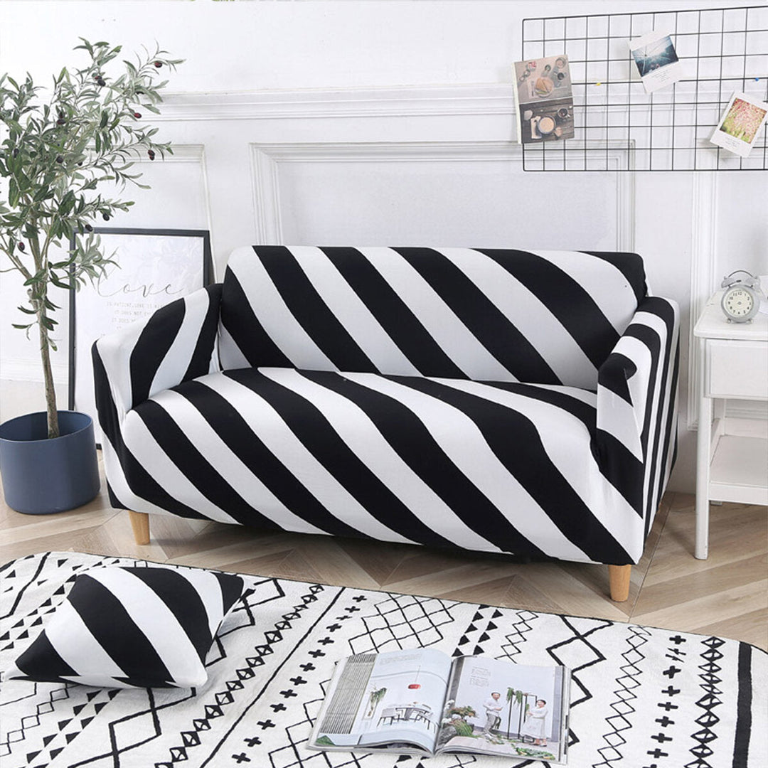 2/3 Seaters Elastic Sofa Cover Chair Seat Protector Stretch Couch Case Slipcover Home Office Furniture Decorations Image 1