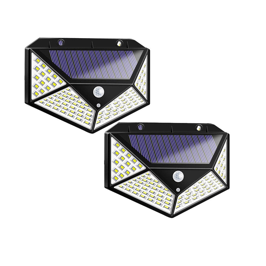 2/3/4PCS 100LED Solar Light Wireless Motion Sensor Waterproof Security Outdoor Garden Wall Lamp Image 1