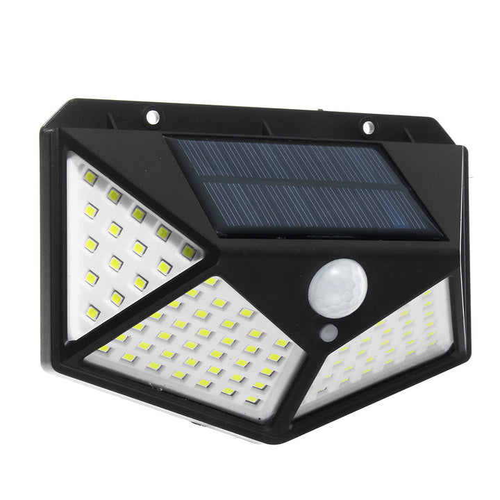 2/4Pcs 100 LED Solar Power Waterproof PIR Motion Sensor Solar Light Outdoor Garden Lamp Image 1