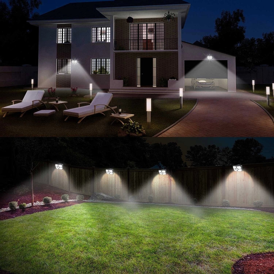 2/4Pcs 40 LED Solar Light Wide Angle Outdoor Wall Lamp 10M Sensoring Distance 120 Degree Sensoring Angle 150 Lumen 4 Image 2