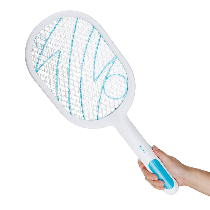 2000MAH Electric Mosquito Swatter Rechargeable Household 3 Layer ABS Safety Grid Electric Bug Zapper Portable Mosquito Image 3