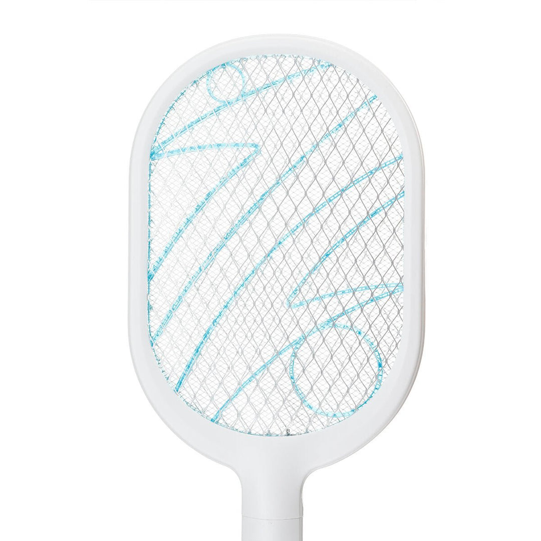 2000MAH Electric Mosquito Swatter Rechargeable Household 3 Layer ABS Safety Grid Electric Bug Zapper Portable Mosquito Image 4